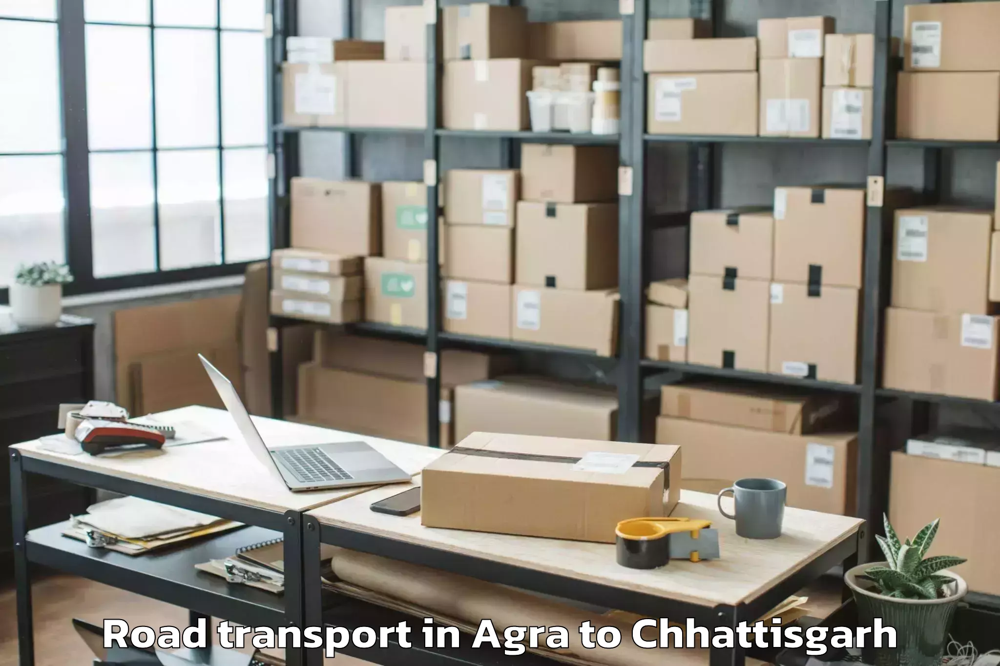 Quality Agra to Korba Road Transport